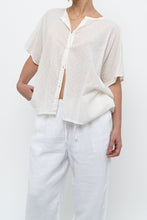 Load image into Gallery viewer, EMERSON FRY x Cream Light Cotton Textured Dotted Buttonup (XS-L)