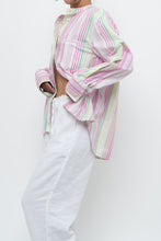 Load image into Gallery viewer, ARMED ANGELS x Made in Portugal x White, Pink Striped Cotton Blouse (XS-L)