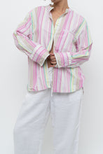 Load image into Gallery viewer, ARMED ANGELS x Made in Portugal x White, Pink Striped Cotton Blouse (XS-L)