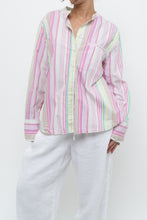 Load image into Gallery viewer, ARMED ANGELS x Made in Portugal x White, Pink Striped Cotton Blouse (XS-L)