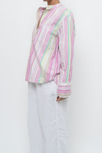 Load image into Gallery viewer, ARMED ANGELS x Made in Portugal x White, Pink Striped Cotton Blouse (XS-L)