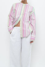 Load image into Gallery viewer, ARMED ANGELS x Made in Portugal x White, Pink Striped Cotton Blouse (XS-L)