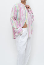 Load image into Gallery viewer, ARMED ANGELS x Made in Portugal x White, Pink Striped Cotton Blouse (XS-L)