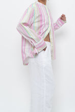 Load image into Gallery viewer, ARMED ANGELS x Made in Portugal x White, Pink Striped Cotton Blouse (XS-L)