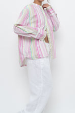 Load image into Gallery viewer, ARMED ANGELS x Made in Portugal x White, Pink Striped Cotton Blouse (XS-L)