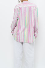 Load image into Gallery viewer, ARMED ANGELS x Made in Portugal x White, Pink Striped Cotton Blouse (XS-L)