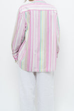Load image into Gallery viewer, ARMED ANGELS x Made in Portugal x White, Pink Striped Cotton Blouse (XS-L)
