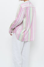 Load image into Gallery viewer, ARMED ANGELS x Made in Portugal x White, Pink Striped Cotton Blouse (XS-L)