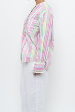 Load image into Gallery viewer, ARMED ANGELS x Made in Portugal x White, Pink Striped Cotton Blouse (XS-L)