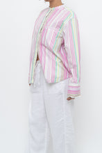 Load image into Gallery viewer, ARMED ANGELS x Made in Portugal x White, Pink Striped Cotton Blouse (XS-L)