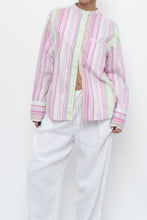Load image into Gallery viewer, ARMED ANGELS x Made in Portugal x White, Pink Striped Cotton Blouse (XS-L)