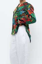 Load image into Gallery viewer, ALICE + OLIVIA x Black Floral Silk-blend Blouse (XS-M)