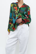Load image into Gallery viewer, ALICE + OLIVIA x Black Floral Silk-blend Blouse (XS-M)