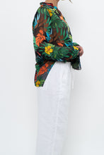 Load image into Gallery viewer, ALICE + OLIVIA x Black Floral Silk-blend Blouse (XS-M)