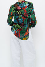 Load image into Gallery viewer, ALICE + OLIVIA x Black Floral Silk-blend Blouse (XS-M)