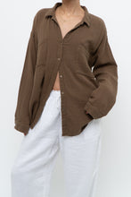 Load image into Gallery viewer, EILEEN FISHER x Light Brown Organic Cotton Buttonup (XS-XL)