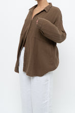 Load image into Gallery viewer, EILEEN FISHER x Light Brown Organic Cotton Buttonup (XS-XL)