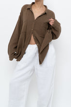 Load image into Gallery viewer, EILEEN FISHER x Light Brown Organic Cotton Buttonup (XS-XL)