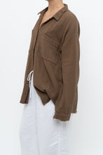 Load image into Gallery viewer, EILEEN FISHER x Light Brown Organic Cotton Buttonup (XS-XL)