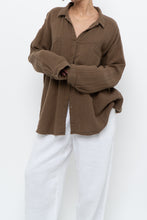 Load image into Gallery viewer, EILEEN FISHER x Light Brown Organic Cotton Buttonup (XS-XL)