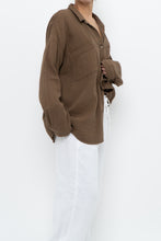 Load image into Gallery viewer, EILEEN FISHER x Light Brown Organic Cotton Buttonup (XS-XL)