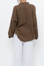 Load image into Gallery viewer, EILEEN FISHER x Light Brown Organic Cotton Buttonup (XS-XL)