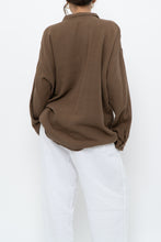 Load image into Gallery viewer, EILEEN FISHER x Light Brown Organic Cotton Buttonup (XS-XL)