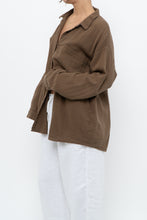 Load image into Gallery viewer, EILEEN FISHER x Light Brown Organic Cotton Buttonup (XS-XL)