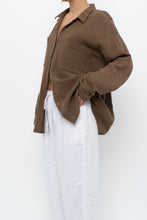 Load image into Gallery viewer, EILEEN FISHER x Light Brown Organic Cotton Buttonup (XS-XL)