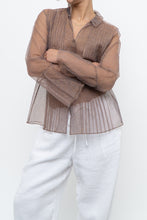 Load image into Gallery viewer, MARC JACOBS x Purple Mesh Blouse (XS-M)