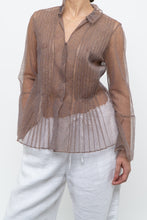 Load image into Gallery viewer, MARC JACOBS x Purple Mesh Blouse (XS-M)