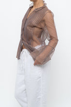 Load image into Gallery viewer, MARC JACOBS x Purple Mesh Blouse (XS-M)