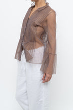 Load image into Gallery viewer, MARC JACOBS x Purple Mesh Blouse (XS-M)