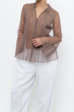 Load image into Gallery viewer, MARC JACOBS x Purple Mesh Blouse (XS-M)
