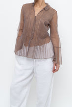 Load image into Gallery viewer, MARC JACOBS x Purple Mesh Blouse (XS-M)