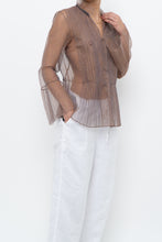 Load image into Gallery viewer, MARC JACOBS x Purple Mesh Blouse (XS-M)
