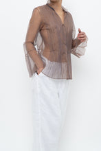 Load image into Gallery viewer, MARC JACOBS x Purple Mesh Blouse (XS-M)