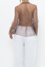 Load image into Gallery viewer, MARC JACOBS x Purple Mesh Blouse (XS-M)