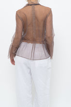 Load image into Gallery viewer, MARC JACOBS x Purple Mesh Blouse (XS-M)