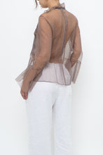 Load image into Gallery viewer, MARC JACOBS x Purple Mesh Blouse (XS-M)