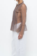 Load image into Gallery viewer, MARC JACOBS x Purple Mesh Blouse (XS-M)