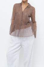 Load image into Gallery viewer, MARC JACOBS x Purple Mesh Blouse (XS-M)