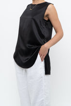 Load image into Gallery viewer, VINCE x Black Flowy Silk Sleeveless Blouse (S, M)