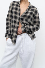 Load image into Gallery viewer, THE KOOPLES x Black Sheer Plaid Blouse (XS, S)