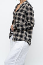Load image into Gallery viewer, THE KOOPLES x Black Sheer Plaid Blouse (XS, S)