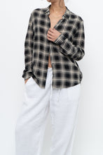 Load image into Gallery viewer, THE KOOPLES x Black Sheer Plaid Blouse (XS, S)