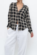 Load image into Gallery viewer, THE KOOPLES x Black Sheer Plaid Blouse (XS, S)