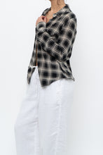 Load image into Gallery viewer, THE KOOPLES x Black Sheer Plaid Blouse (XS, S)