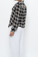 Load image into Gallery viewer, THE KOOPLES x Black Sheer Plaid Blouse (XS, S)