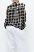 Load image into Gallery viewer, THE KOOPLES x Black Sheer Plaid Blouse (XS, S)